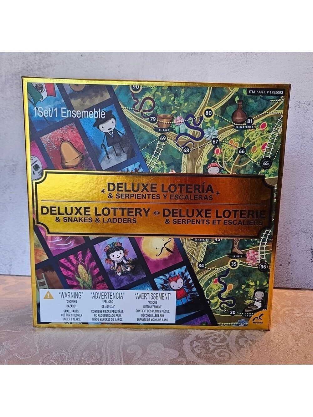 NEW SEALED Deluxe Lotería & Snakes and Ladders Game Set